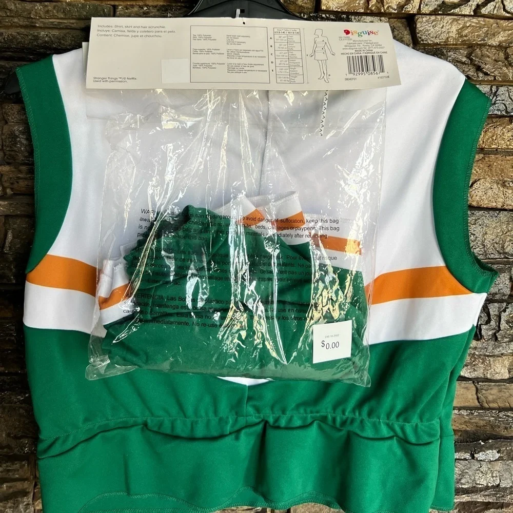 Netflix Stranger Things Green Cheerleader Costume